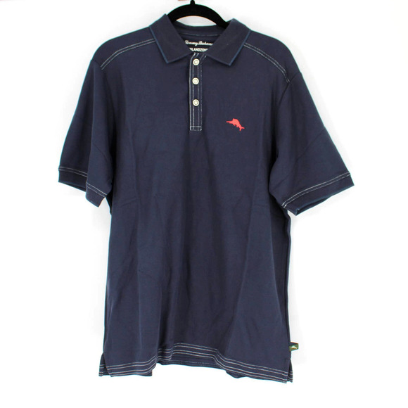 Tommy Bahama Emfielder IslandZone Polo Mens Size Small in Blue Note NEW - Picture 1 of 5